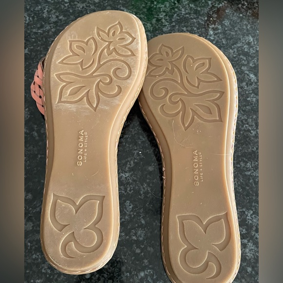 Sonoma Life+Style Willow sandal Size 8 white pink used one time - Picture 3 of 3